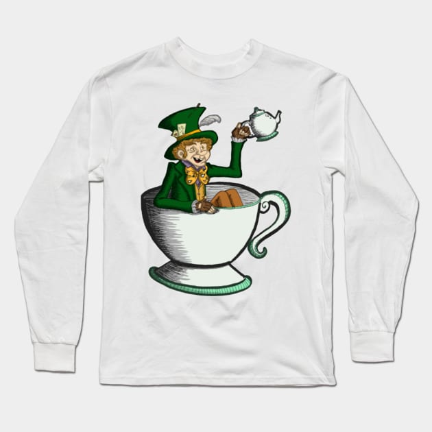 Mad Hatter Long Sleeve T-Shirt by Bribritenma